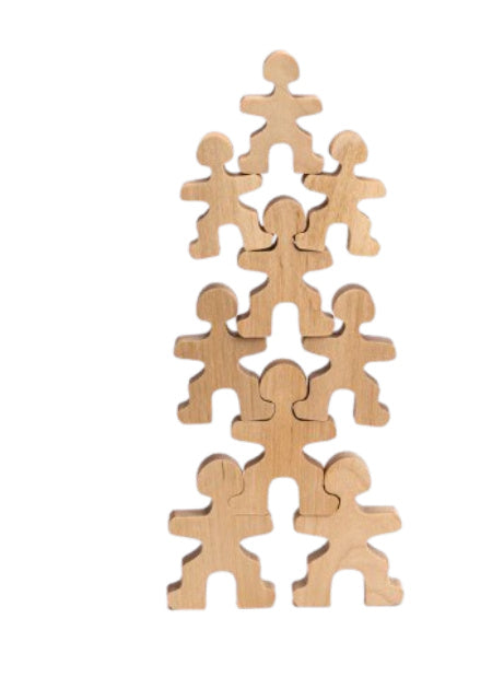 Flockmen - Naturel - Familieset - 30-delig - Montessori
