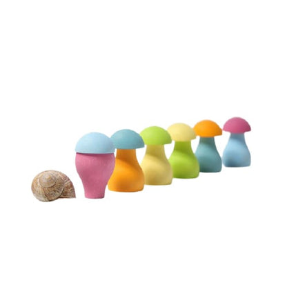 Grimm's sorting mushrooms pastel
