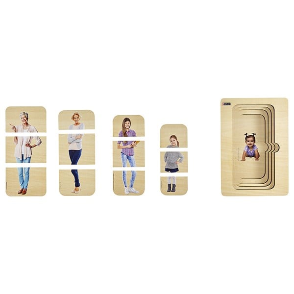 Houten puzzel, Een vrouw