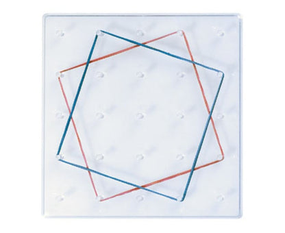 Geoboards square, 8 pieces and 265 rubber bands