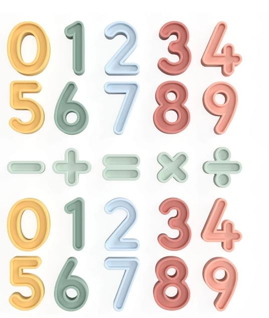 Inspire My Play Number Set, 30 pieces, pastel