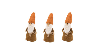 Kabouter Indian Summer bruin, 3 stuks Fairtrade