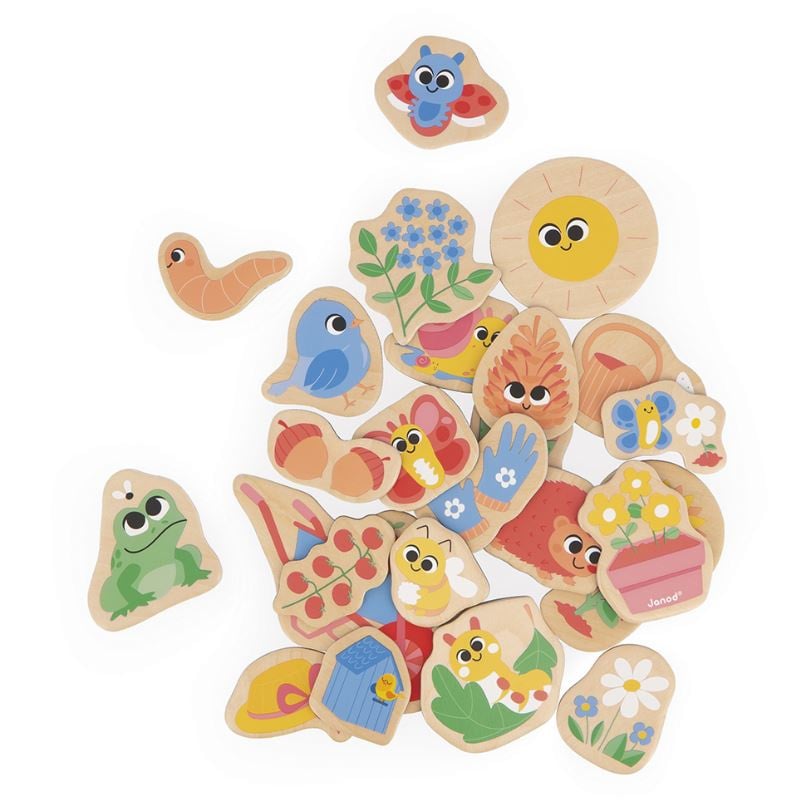 Magneetset de tuin, 24 stuks
