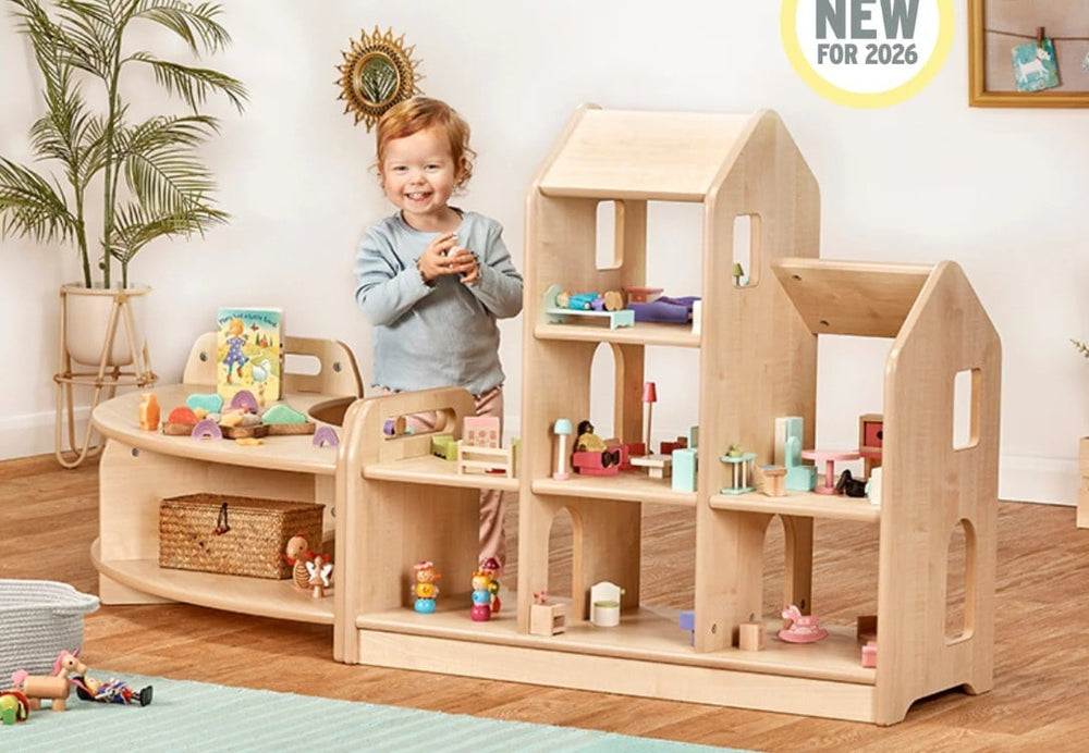 Large freestanding dollhouse furniture