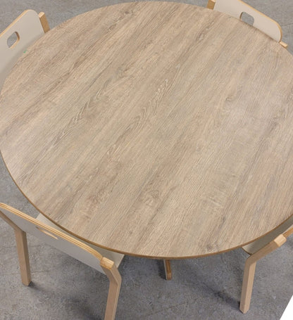 Ronde tafel voor peuter/kleuter berken hpl