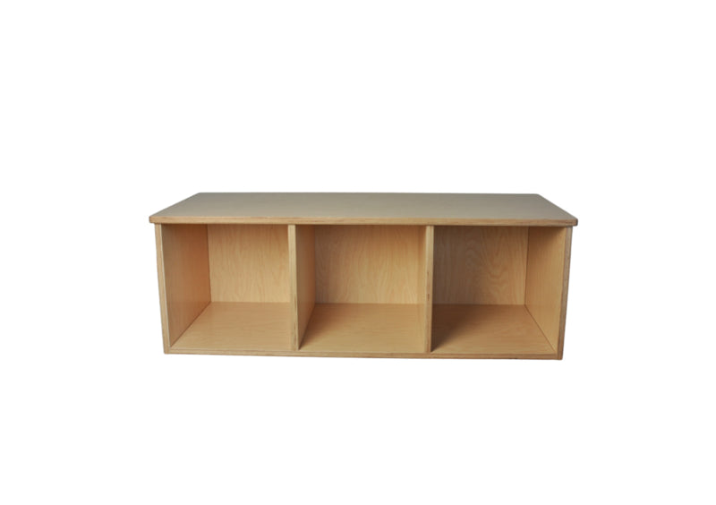 Pigeonhole unit, 3 columns, no plinth, 1 tier