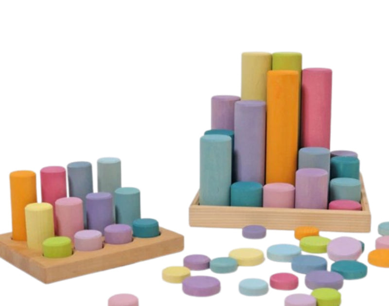 Grimm's Stacking Game Small Pastel Rolls