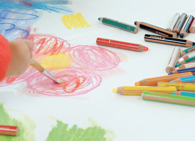 Crayon - Stabilo Woody - 3 in 1 - set of 10 ass.