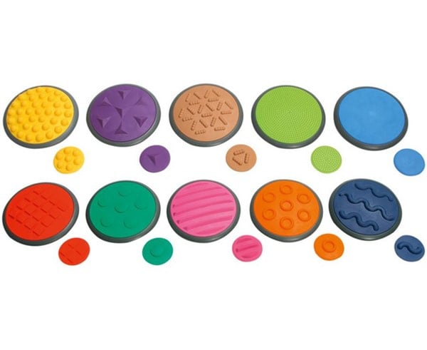 Tactiele voet- & handschijven, set van 10 - Vibrant