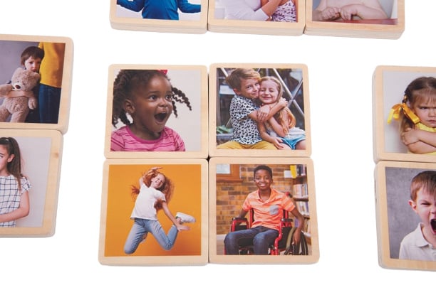 Tickit My Emotions - Wooden Tiles, set of 18