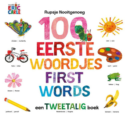 # Rupsje Nooitgenoeg - 100 eerste woordjes NL-Engels