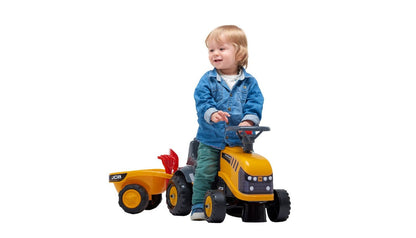 Looptractor met aanhanger en acc.