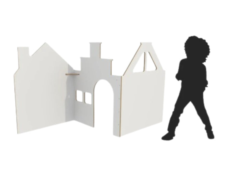 # Roomdivider panelen huisjes basic