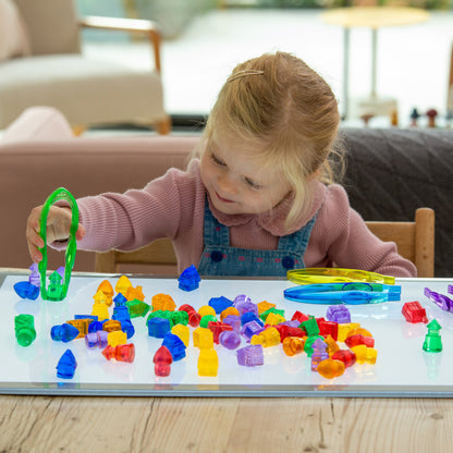 Tickit Transparent Coloured Houses, 72-Piece