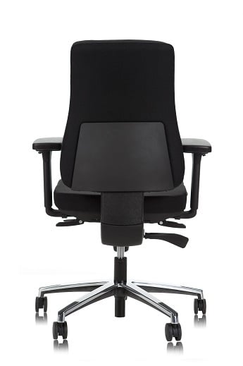 Office chair Montreal with polished aluminum base
