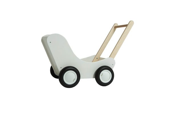 Poppenwagen wit