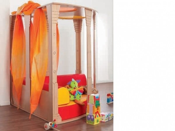 Low back panel beech decor