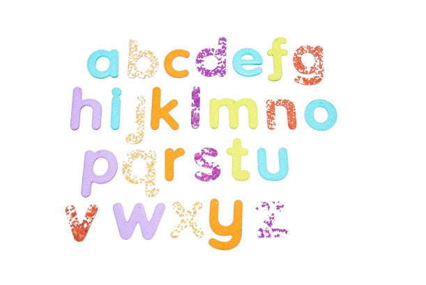 Tickit glitter letters regenboog, 26 stuks