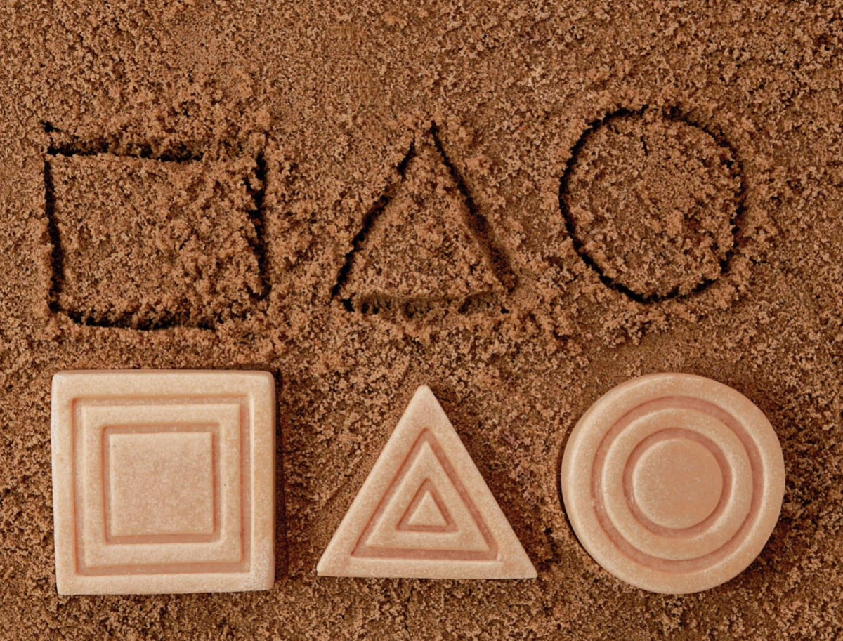 Sensory play stones, Tactile shapes