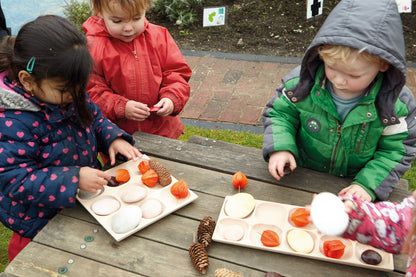 Natuurlijke sorteerbak, 9 vakken (3 x 3)