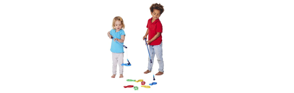 Glinsterende magnetische vissen, set van 4