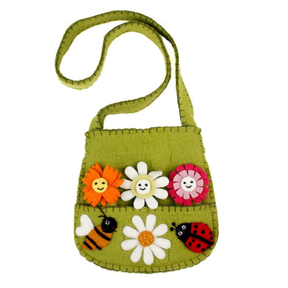 Tasje vingerpopjes "Insecten en Bloemen"