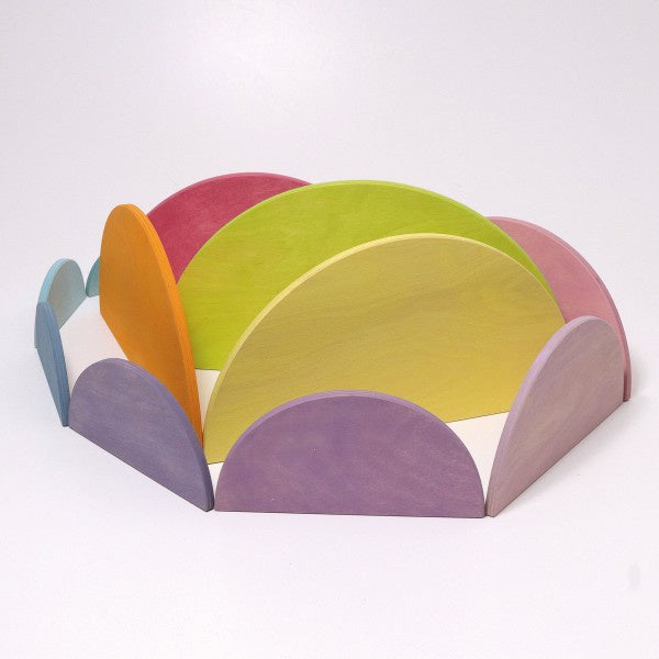Grimms halve cirkels pastel kleurig