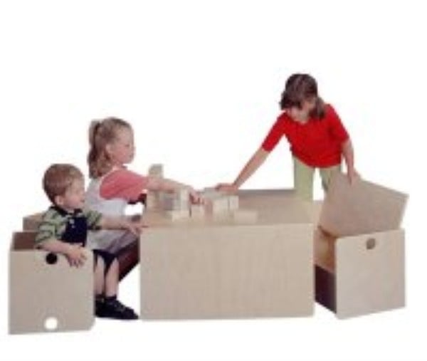 Cube furniture kindergarten set