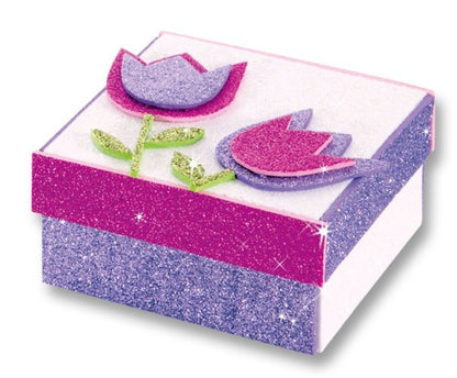Knutselrubber glitter Ice