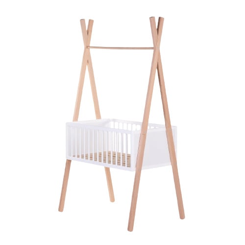 # Tipi wieg 50x90 naturel & wit