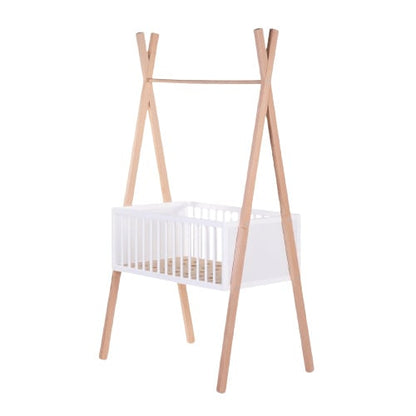 # Tipi wieg 50x90 naturel & wit