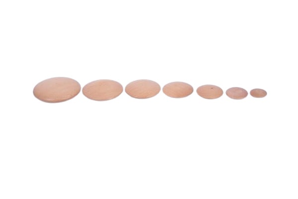 Tickit wooden pebbles natural
