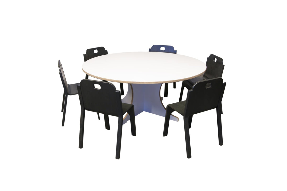 Ronde tafel voor peuter/kleuter berken hpl