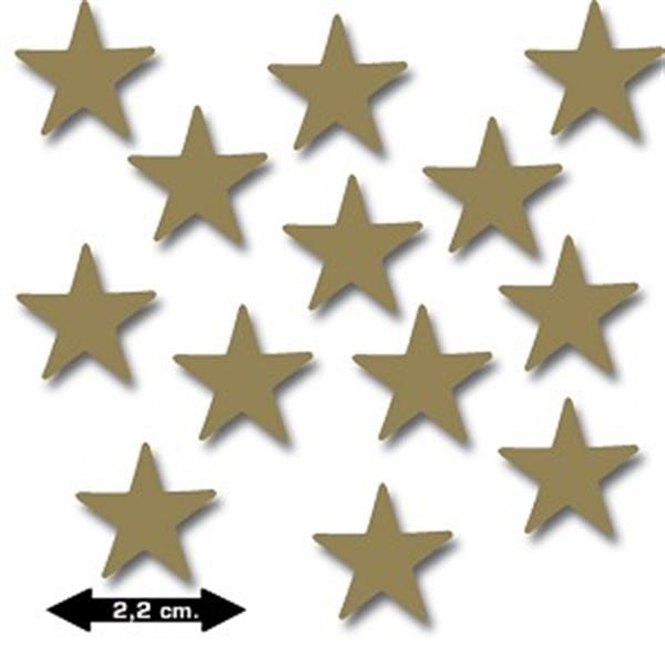 Ungummed cut-outs Star gold