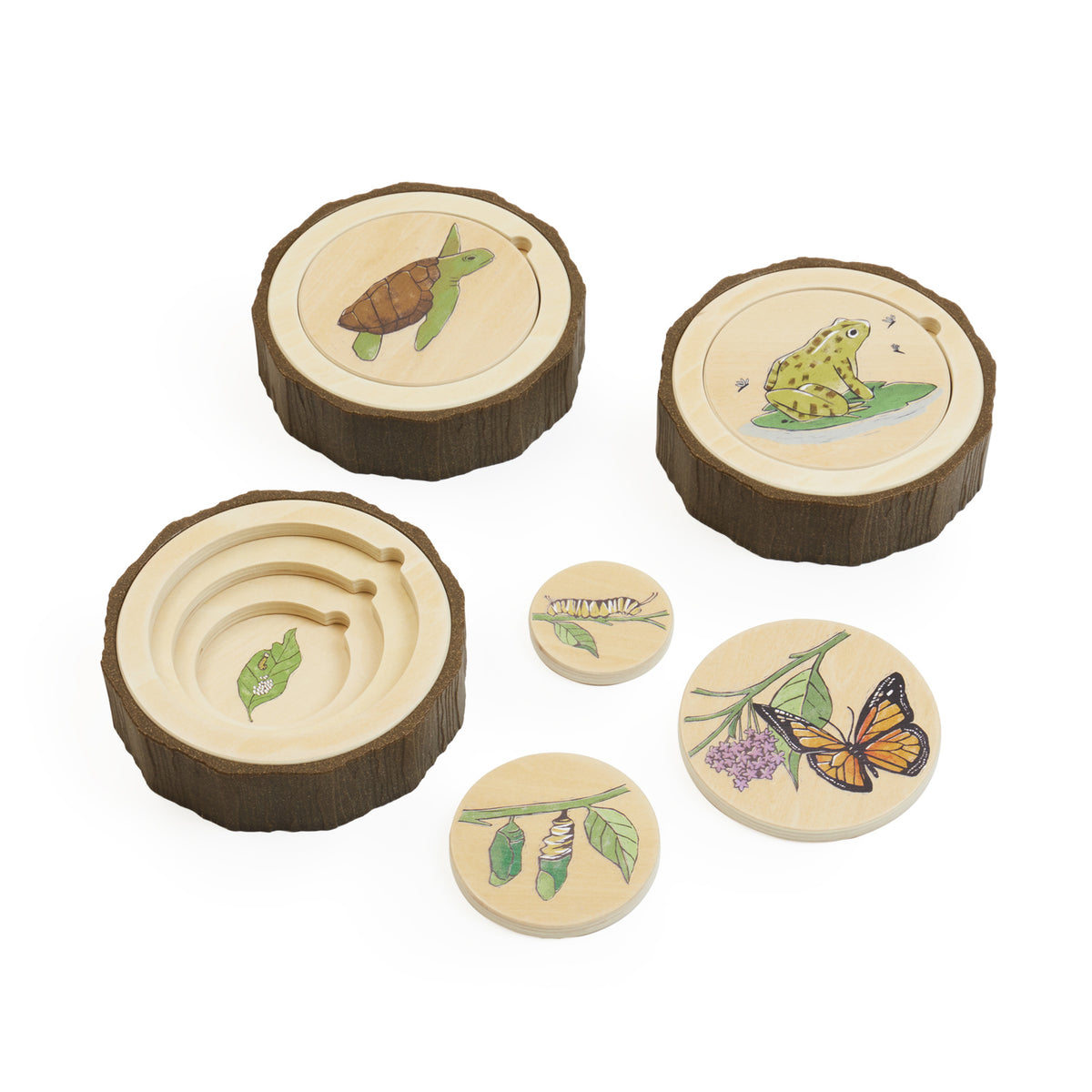 Guidecraft Levenscyclus Puzzels, set van 3