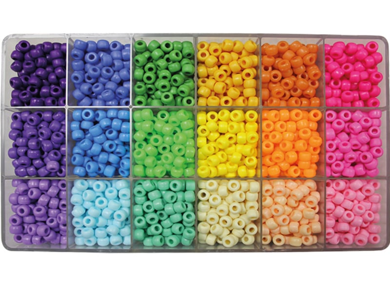 Extravaganza beads bright colours 2300 pieces