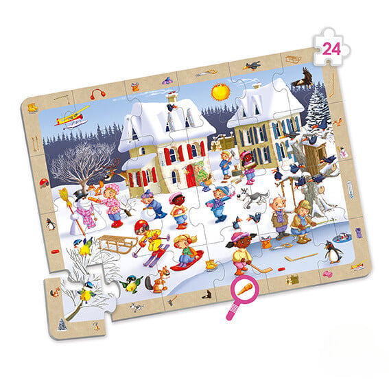 Set observatiepuzzels De 4 seizoenen (4 eenheden)