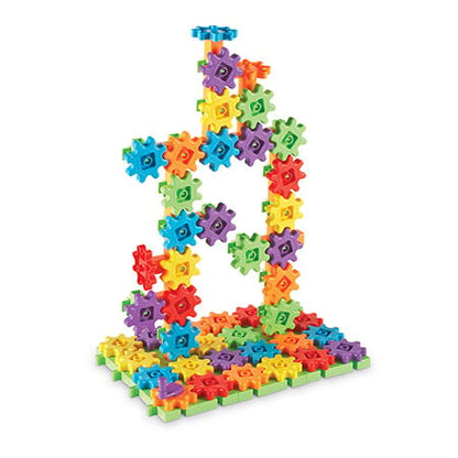 Building set 100-piece colored gears