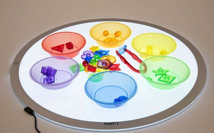 Tickit Translucent Colour Sorting Bowls, Set of 6