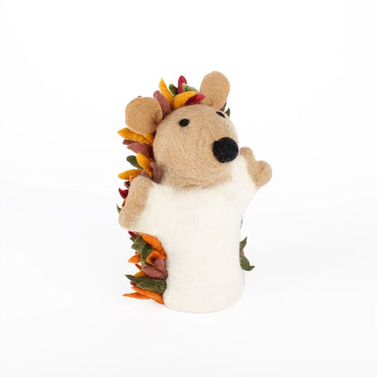 Hand Puppet Hedgehog Earth Tones 3D