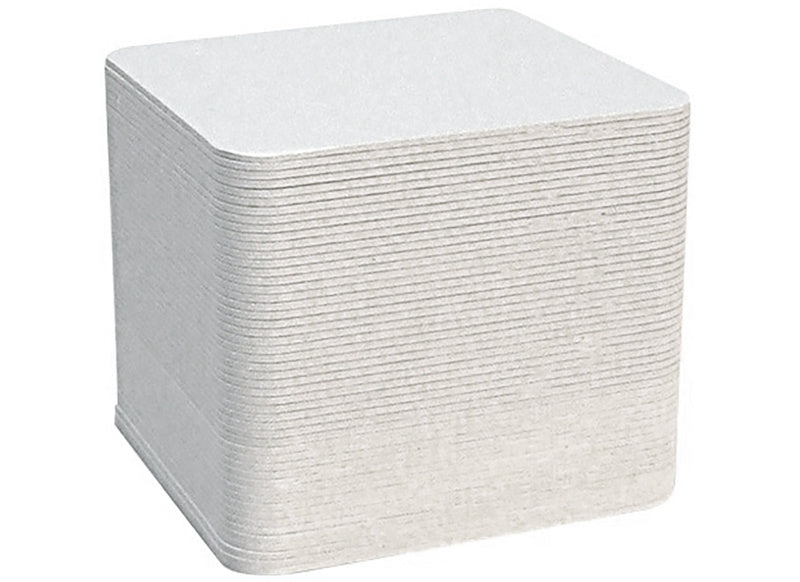 Blanco bierviltjes vierkant, set van 100