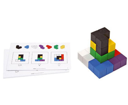 Soma cube challenge cards, 40 pieces