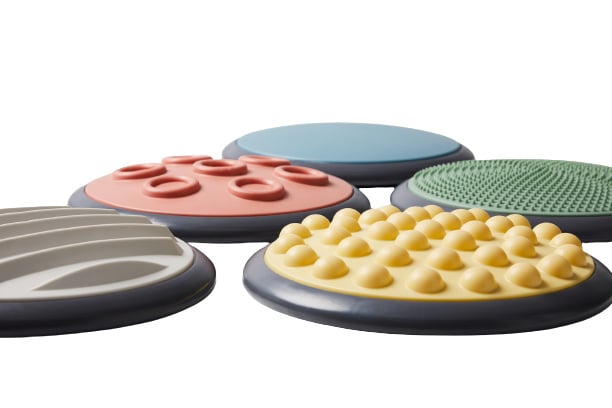 Tactile foot & hand discs, set of 5 - Nordic