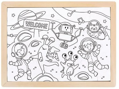 Space friends puzzle