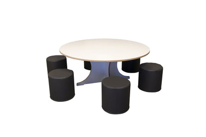 Ronde tafel voor peuter/kleuter berken hpl