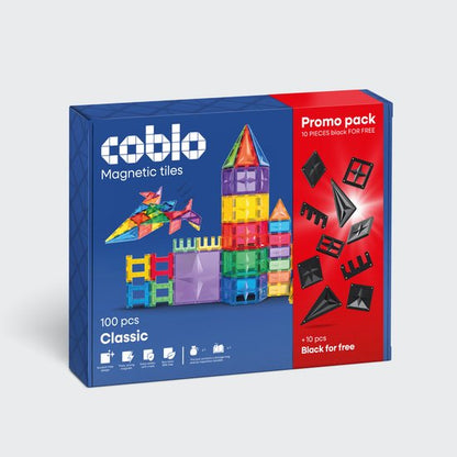 Coblo Magnetic Tiles Promopack 100 toppers + 10 black toppers