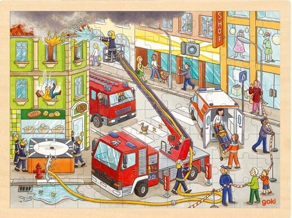 Puzzel Brandweer, 96-delig