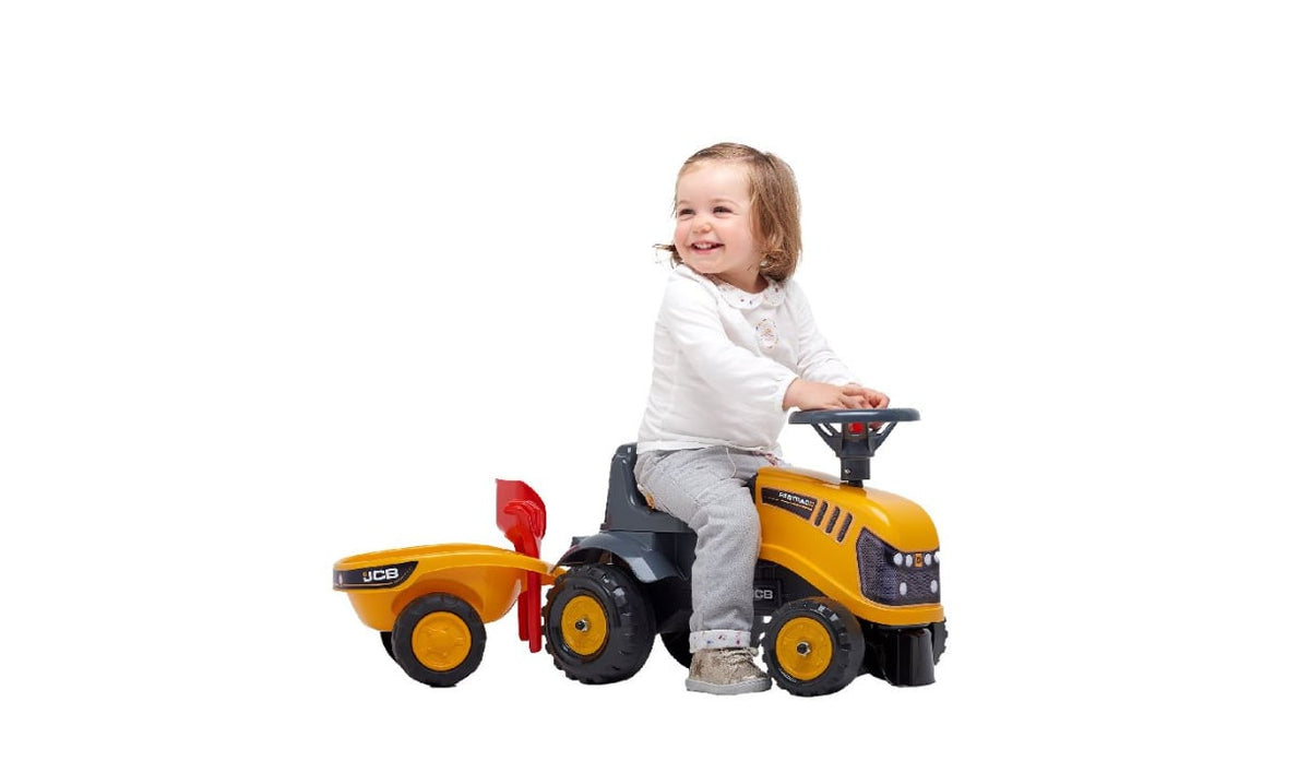 Looptractor met aanhanger en acc.