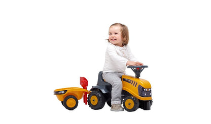 Looptractor met aanhanger en acc.