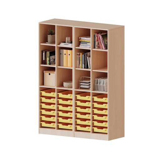 Ergotray cabinet partly open with 24 drawers (M)